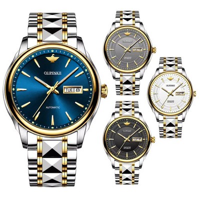 OUPINKE Business Automatik Watch wasserdicht Nachtsichtfunktion Armbanduhren