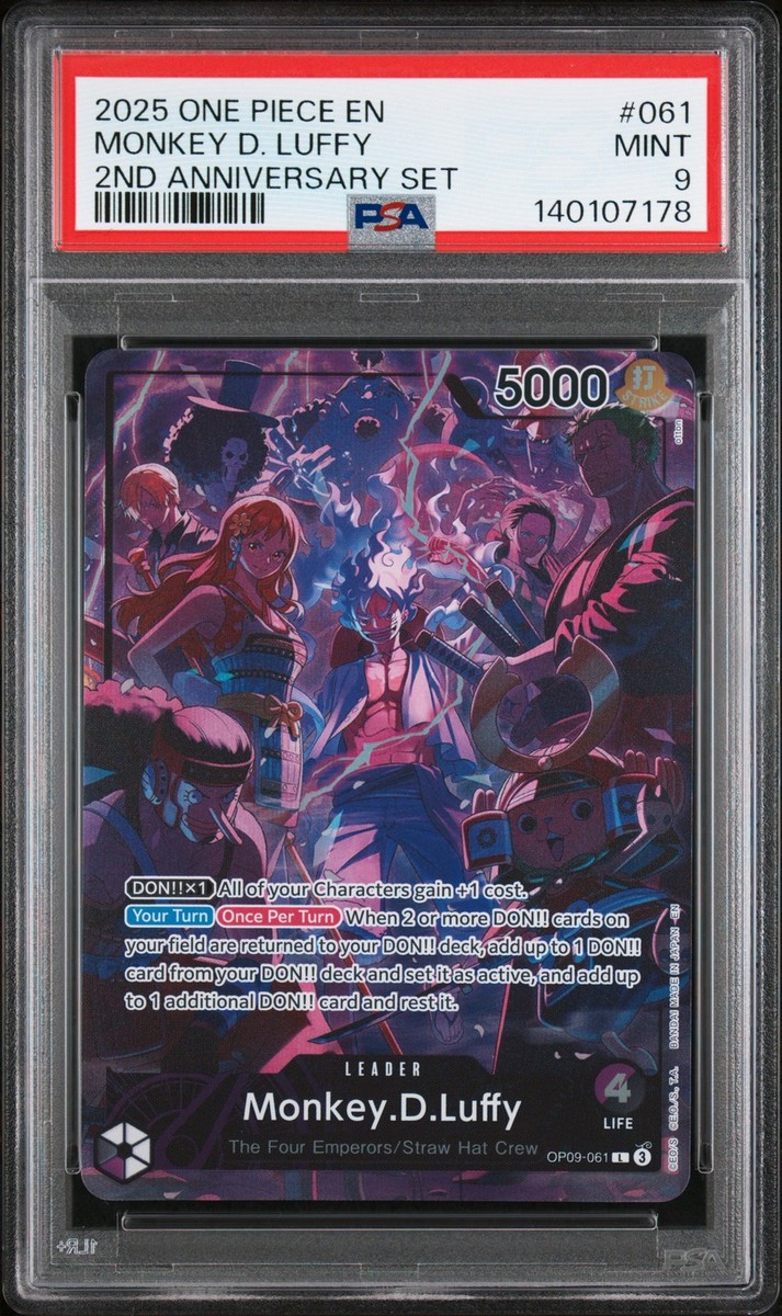 Monkey.D.Luffy (English Version 2nd Anniversary Set) OP09-061 One