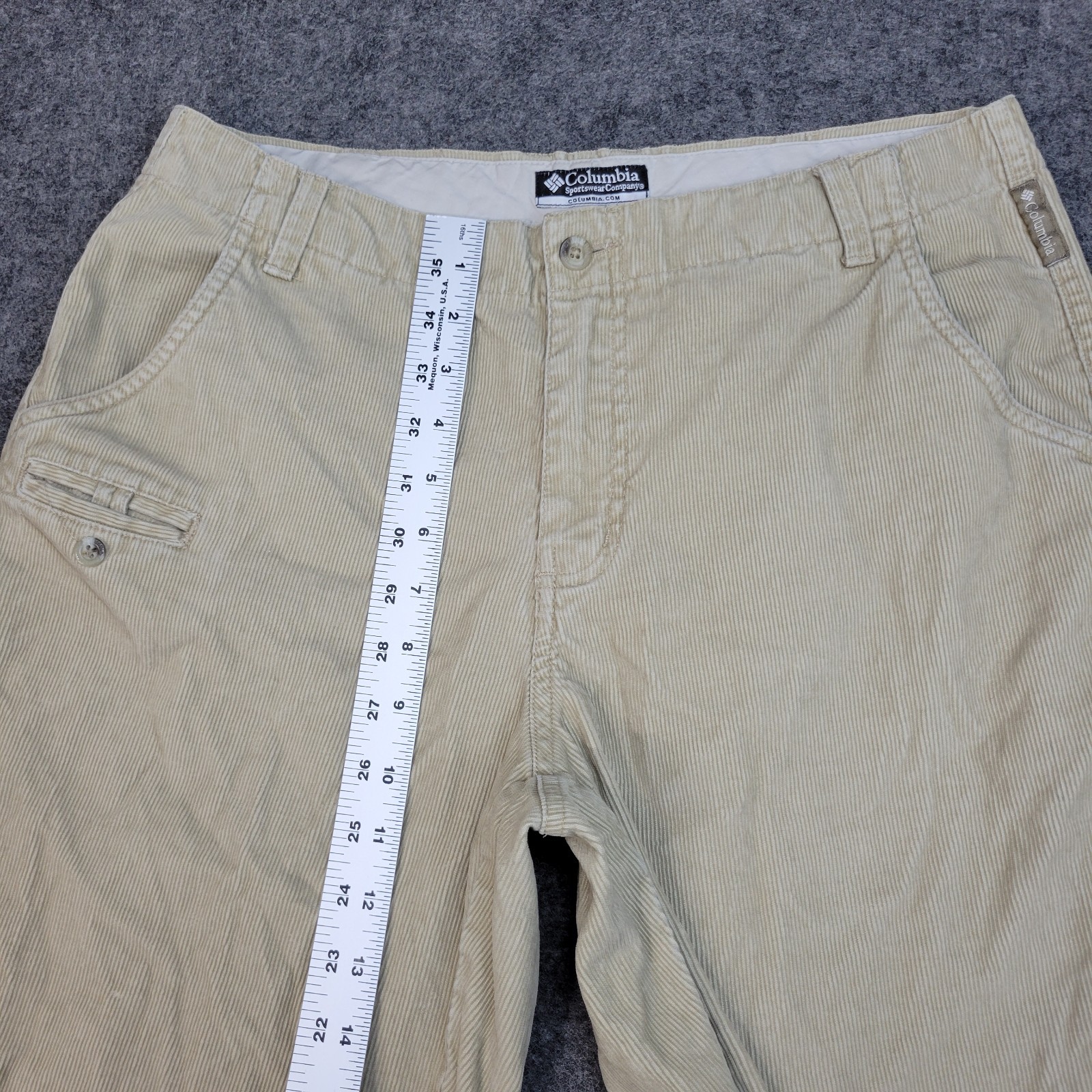 Columbia Pants Womens 10 Tan Corduroy  Streetwear Straight Leg Preppy 90s City thumbnail 8