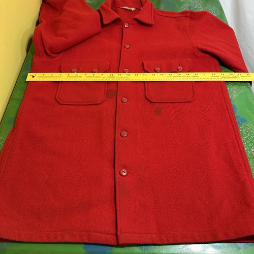 Vintage Boy Scouts of America Official Jacket Red Size 44 Scouting BSA Eagle - Picture 6 of 7