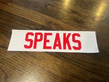 KANSAS CITY CHIEFS GAME USED ? ISSUED JERSEY NAMEPLATE NFL BREELAND SPEAKS