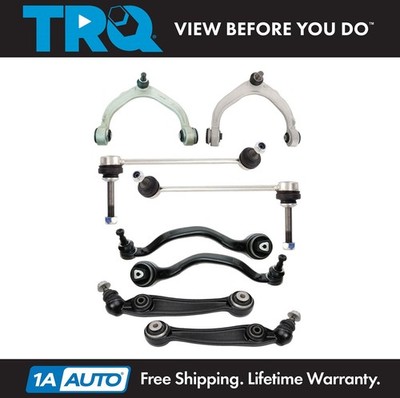 TRQ Front Upper & Lower Control Arms Links 8pc Kit Fits 14-18 BMW X5 15-19 X6