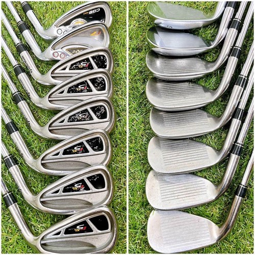 Taylormade Club Set 1W 3W 5H 5-9i Pw Aw Sw 11pc RH Graphite & Steel Stiff Men - Picture 3 of 10