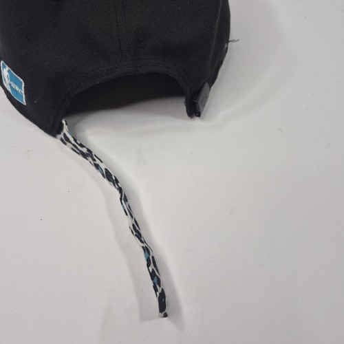 New Era Miami Heat Hardwood Classic Blue Leopard Print Leather Strap Hat - Picture 17 of 22