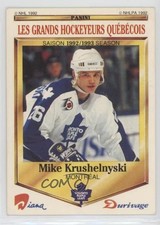 1992-93 Diana/Durivage Les Grands Hockeyeurs Quebecois Mike Krushelnyski #5 0d7y