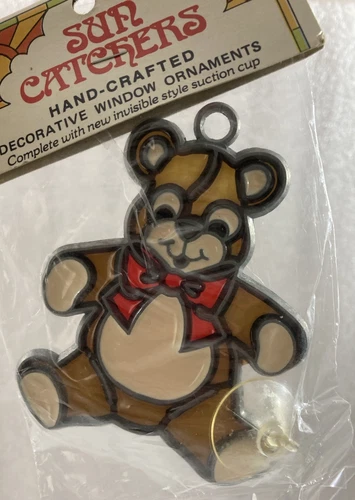 Teddy Bear Sun Catcher w/suction cup 3" NIP - Picture 1 of 3