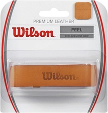 1X GRIP: WILSON PREMIUM LEATHER TENNIS REPLACEMENT GRIP TAN WRZ420100
