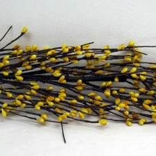 NEW YELLOW PIP BERRY GARLAND 48" Primitive Crafts Farmhouse Cottage Spring 