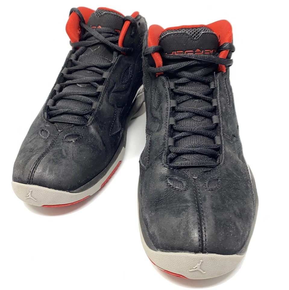 Air Jordan Nike 2008 Zapatos Escolares Tenis 364808-061 Negro Rojo Para Hombres Talla 8 M Foto 3 de 4