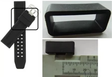 23mm for Luminox Rubber band strap loop hoop holder locker ring keeper retainer