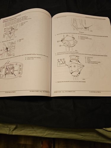 Mercury 2019 4/5 Hp Two Stroke Service. Manual New - 第 2/6 張圖片