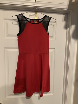 open lace back dress GUESS Womens Sleeveless Taryn Dress, Delicious Red Multi, 6 at Amazon  Women's Clothing store