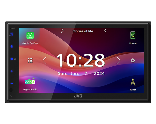 JVC KW-M695DBW 6.8' DAB+ Tuner Wireless CarPlay Android Auto Bluetooth Screen - Picture 4 of 6