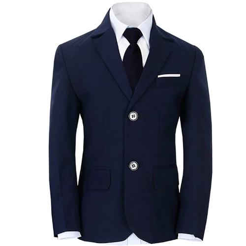 Boy's Tuxedos Formal Blue Slim Fit Suit Child Birthday Party Jacket Pants Bowtie - Picture 4 of 36
