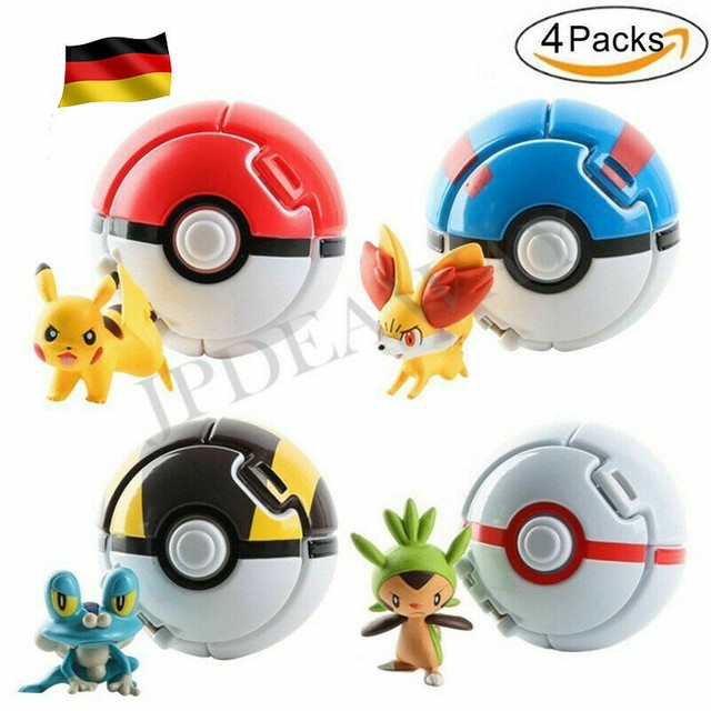 4 Elfen & 4 STÜCKE Bounce Pokemon Pokeball Cosplay up Gehen BALL Spielzeug DE 4 Elfen & 4 STÜCKE Bounce Pokemon Pokeball Cosplay up Gehen BALL Spielzeug DE