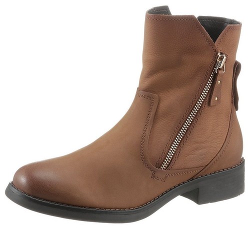 tolle klassische Bugatti Stiefelette  weiches Nubukleder warme Textilausstattung