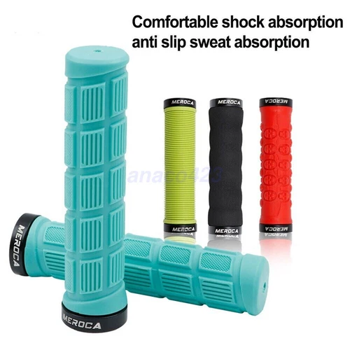 Road Mountain Cycling Bicycle MTB BMX Bike Hand Handlebar Grips Double Lock On - Picture 12 of 37
