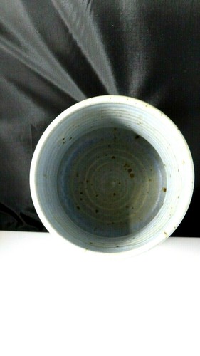 Wally Smith Studio Art Pottery Utensil Crock Vase Fire Reduction Signed Vintage - Picture 7 of 12