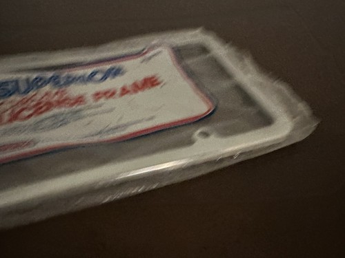 Vintage Style Chrome Superior Brand License Plate Frame - Metal NOS - Picture 3 of 5