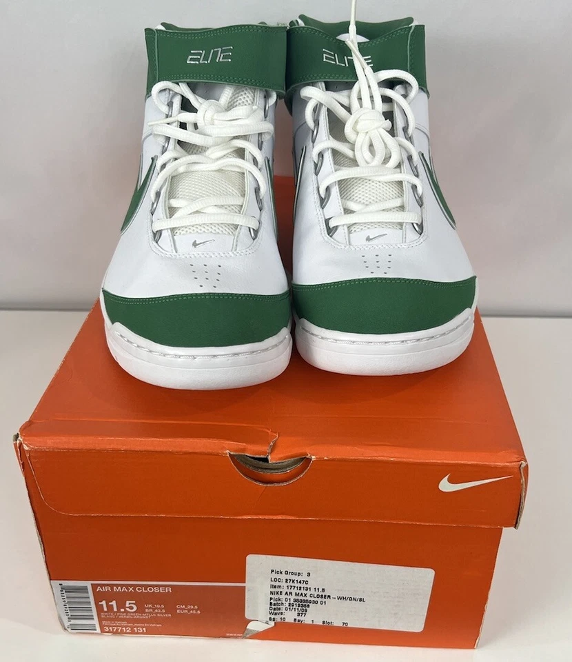 Zapatillas de baloncesto Nike Air Max Elite para hombre talla 11,5 verdes 317712-131 Foto 3 de 4