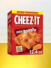 〽️ New Exclusive Cheez-It Extra Toasty Baked Cheese Snack Crackers Box 12.4oz