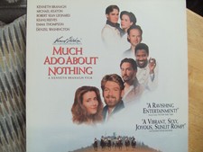 Much Ado About Nothing Laserdisc LD Movie Michael Keaton Keanu Denzel Sealed