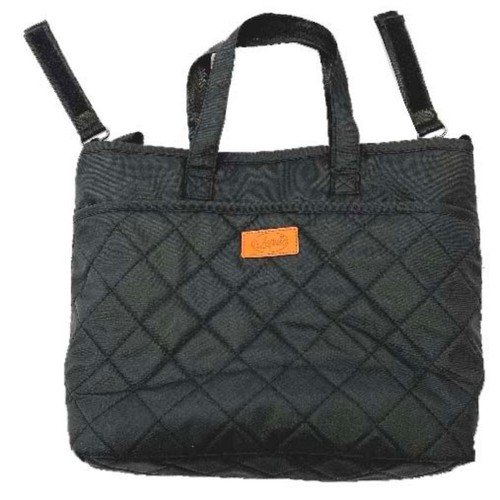 PASSEGGINO LEONIE JOY CON BORSA E COPRIGAMBE COLORE NERO E ARGENTO - Foto 2 di 2