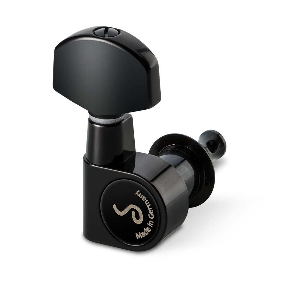 Schaller M6 Tuners 3 x 3 Pin Mount (Black, .02)