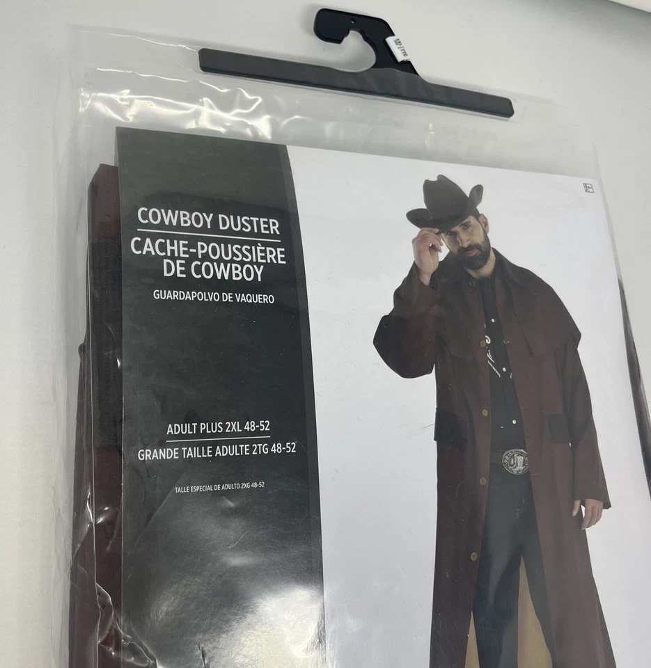 Disfraz de vaquero plumero Halloween adulto 2XL. Nuevo, precintado. Marrón. Amscan. Foto 4 de 4