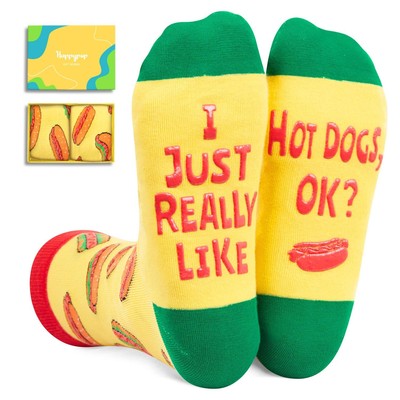 Hot Dog Socks Hot Dog Gifts Men Women Bread Gifts Bread Sandwich Socks