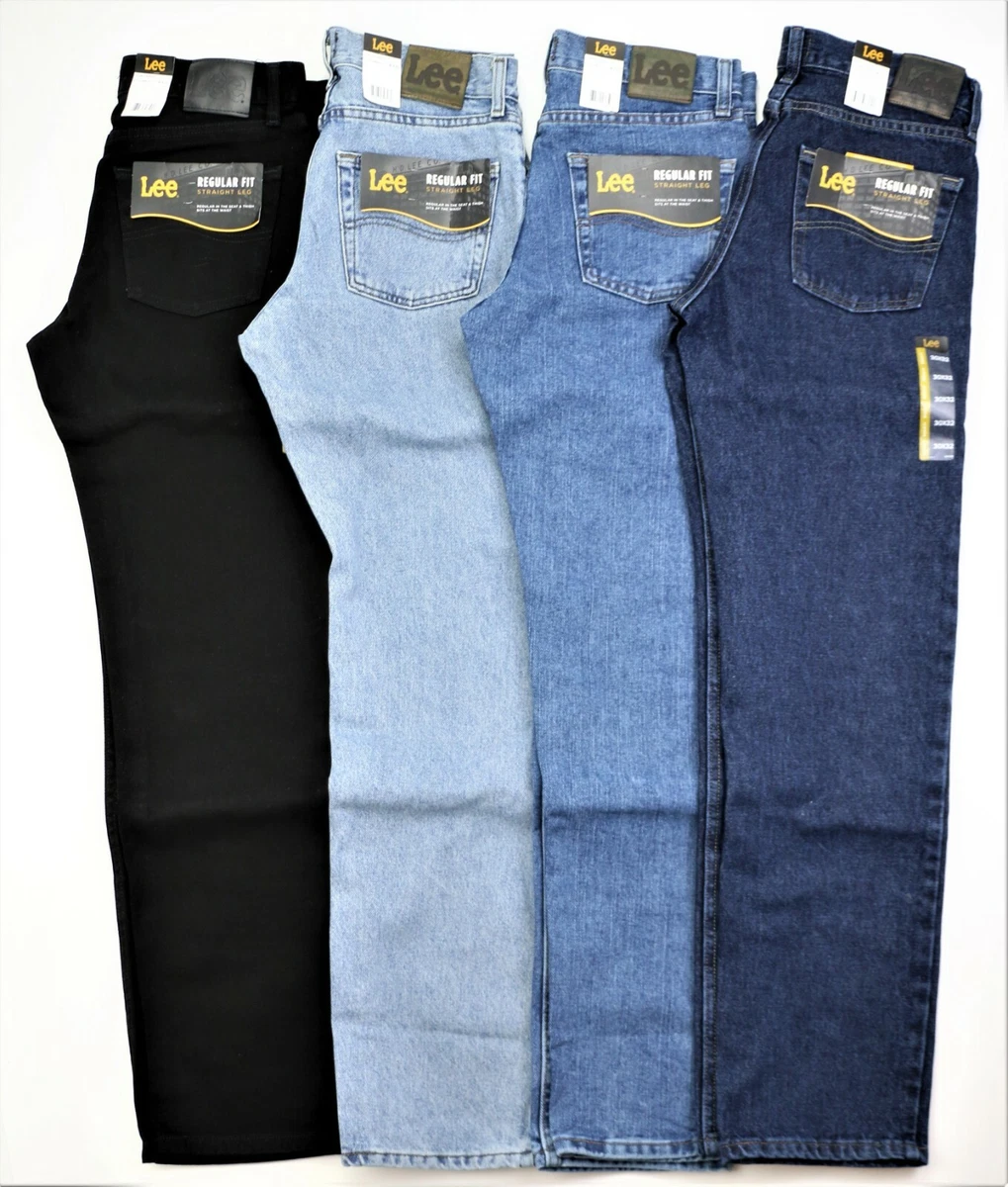 Nuevos jeans LEE de regular para hombre oscuras, claras, piedra pimienta, colores negros | eBay