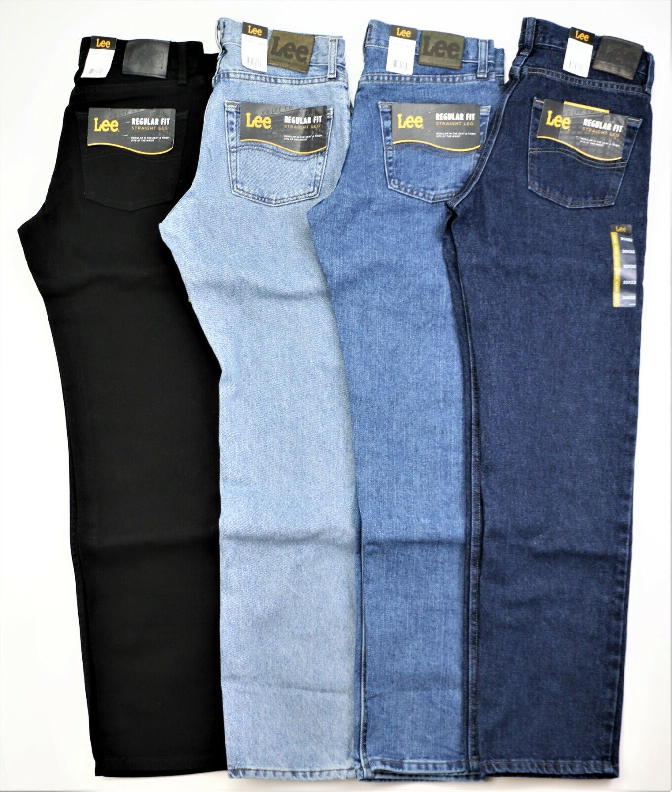 LEE Jeans Regular Fit Men's Sizes Four Colors FREE INTERNATIONAL SHIPPING  New