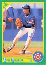 1990 Score Ryne Sandberg Chicago Cubs #90
