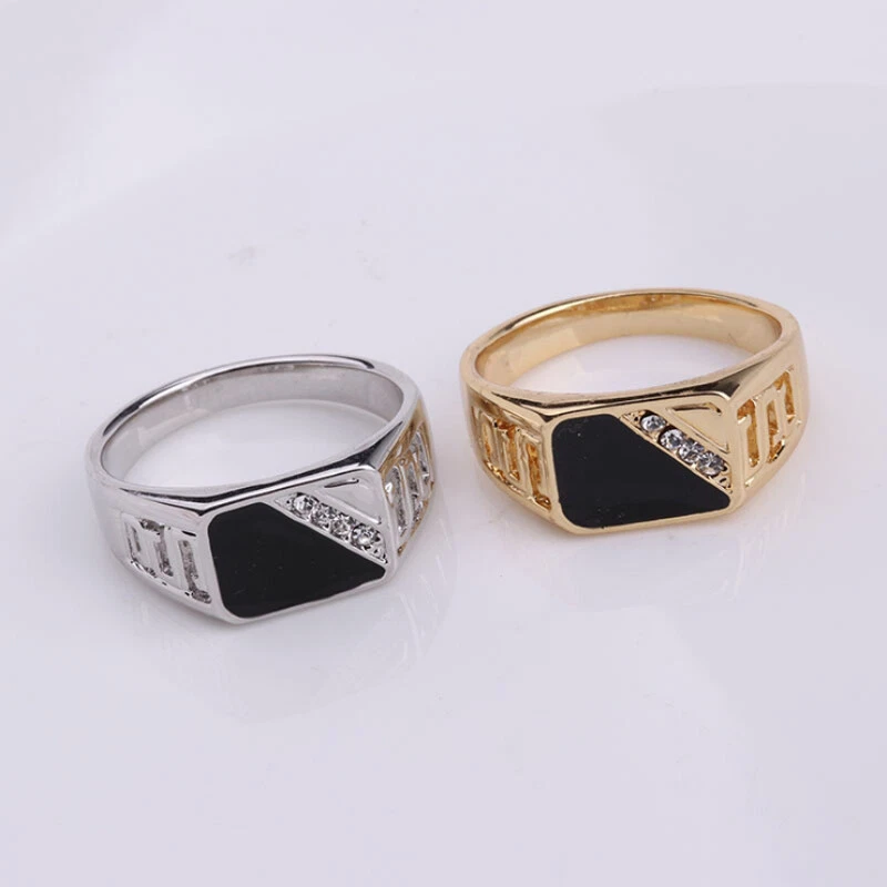Gold titanium store alloy ring