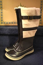 Skechers Tall Brown HIGHLANDERS Alaskan Range Faux Fur Boots ~ size 7, NEW/CUTE!