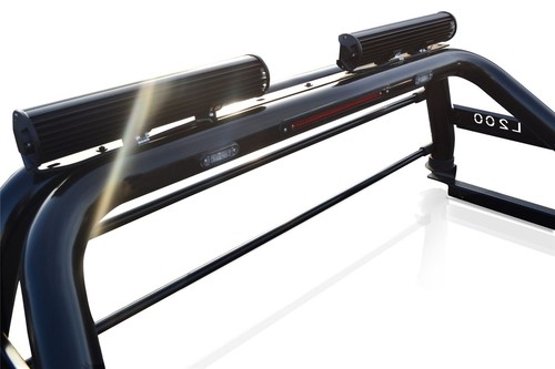 Roll Bar + LEDs + Brake Light+Tonneau Cover For Mitsubishi L200 2015 -2019 BLACK - Picture 7 of 12