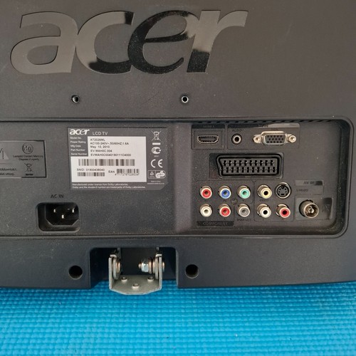 ACER AT2026ML 20" HD Ready LCD TV HDMI USB Scart - Black | NO REMOTE - NO STAND - Picture 7 of 7