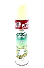 Johnson Wax Glade Air Freshener Can Spray Country Breeze Scent 9 oz NOS Vintage