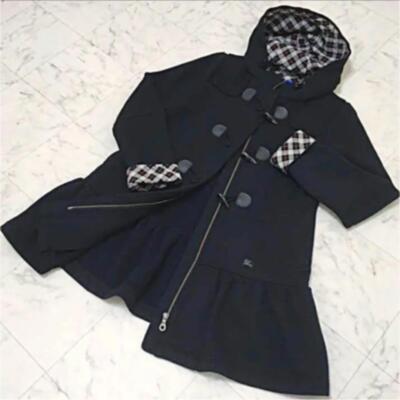 Burberry Blue Label Coat Black Asian Fit Women's Size 38 From Japan Used 