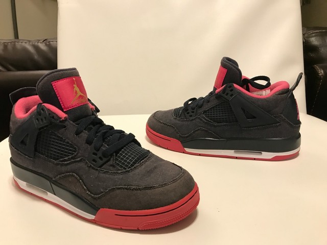 black denim jordan 4