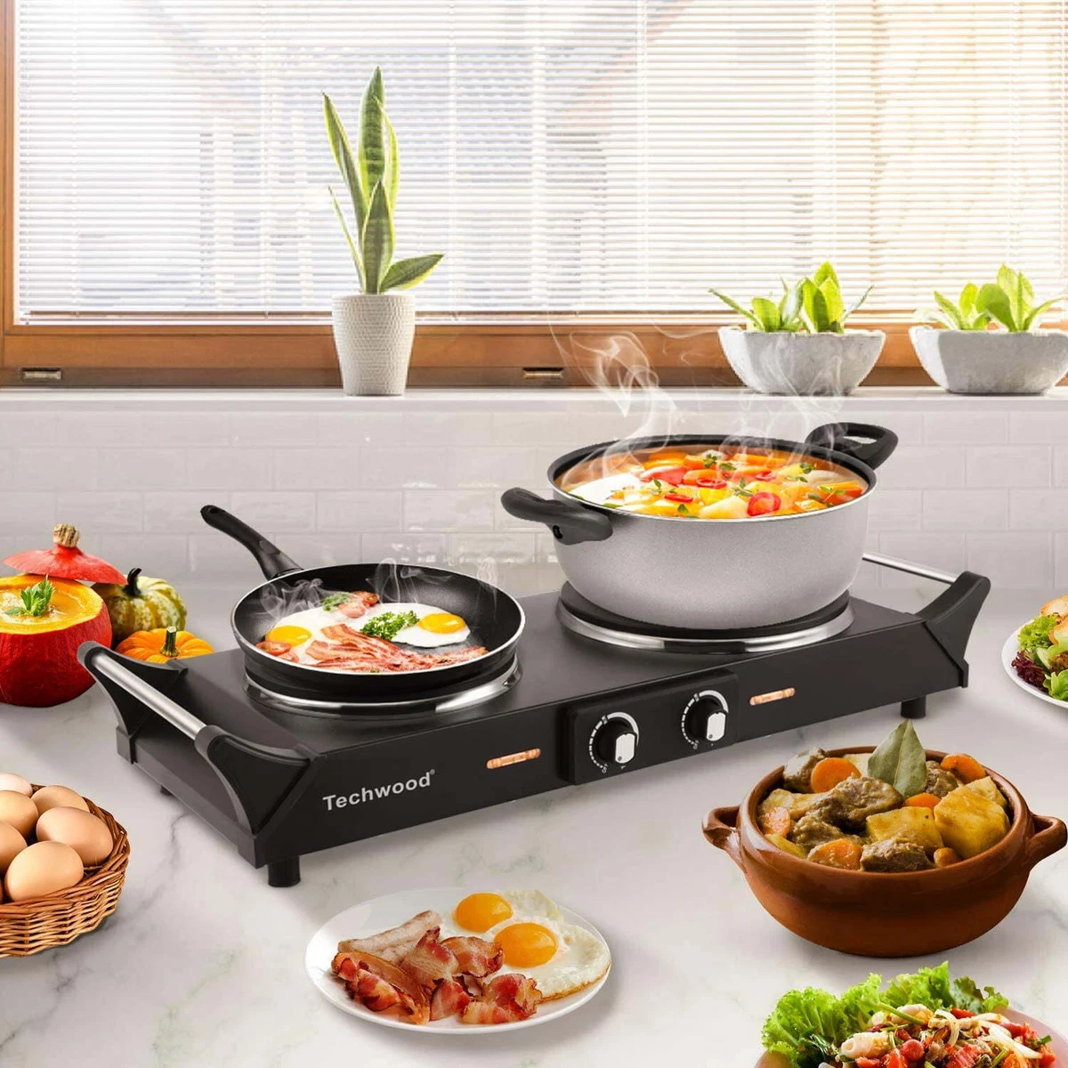Techwood WS-ES-3203 Hot Plate Electric Single Portable Burner for Cooking  and 195925747182 | eBay