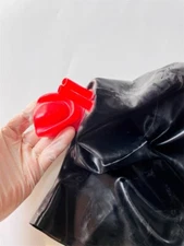 Custom Made Measure Latex Hood With Dental Braces Long Nasal Canal