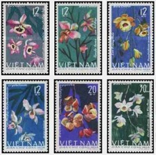Timbres Flore Orchidées Viet Nam du Nord 482/487 ** - 88092G - cote : 22,30 €
