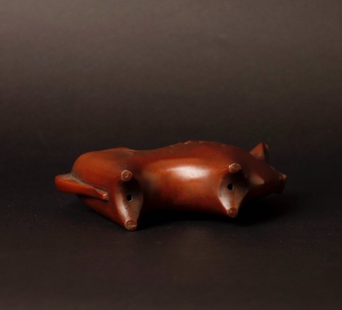 Bronze Cow sculpture object by a well known Japanese Metal artist ZF99 - Picture 13 of 15