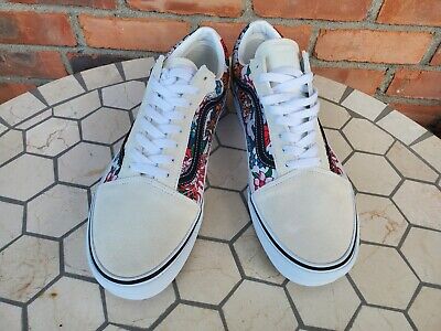 Vans Old Skool Tiger Floral Multi True White Size US 8 Men Vans Old Skool Tiger Floral Multi True White Size US 8 Men