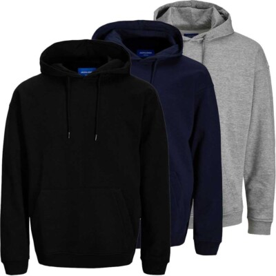 Jack & Jones Herren Basic Kapuzenpullover Jorbrink Sweat Hoodie Einfarbig
