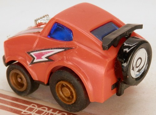 Ford Mustang Mach 1 Maisto Slickers Pull-Back Racer 1970 color naranja-rojo - Imagen 2 de 2