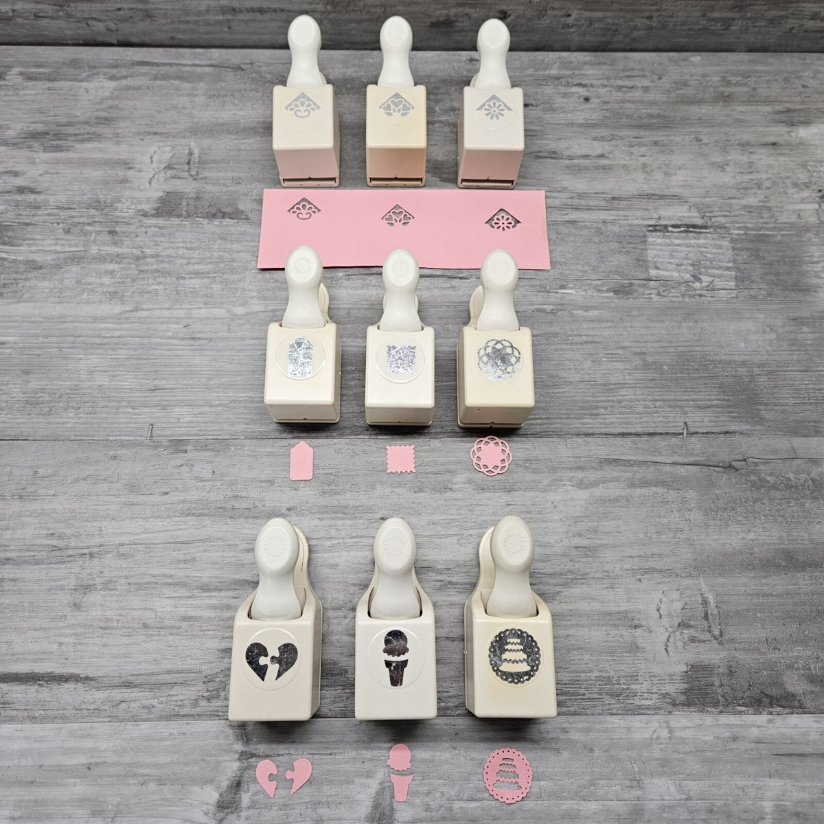 Martha Stewart Paper Punch Lot (9) Corners / Shapes / Ice Cream