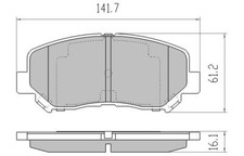 RDA GP MAX FULL SET FRONT/REAR BRAKE PADS FOR MAZDA CX5 DK 1.5TD 2.0L 2012-2018