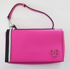 $790 NEW EMILIO PUCCI Fuchsia Pink Calf LEATHER MINI PILOT Baguette Bag Handbag